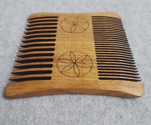 Natural Neem Wooden Eco-Friendly Waterproof Hair Comb Anti-Static <b>Beard</b> Styling Dabble Side Tooth Hair <b>Care</b> Accessory Orion - Product Image 2