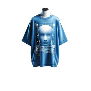 เสื้อยืดคอกลมแขนสั้นพิมพ์ลายผ้าฝ้าย 100% ระบายอากาศได้ดี เป็นมิตรกับสิ่งแวดล้อม สำหรับผู้ชายและผู้หญิง สวมใส่สบายในฤดูร้อน  เป็นที่ต้องการอย่างมาก - Product Image 4