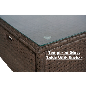 Juego de sofá de jardín de mimbre de ratán PE moderno de 6 piezas con cojín muebles de comedor al aire libre hechos en Vietnam para uso en el patio del hotel - Product Image 3