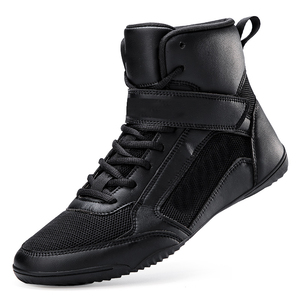 Zapatos de Boxeo Ligeros al por Mayor, Botas de Entrenamiento de Combate Transpirables de Malla, Botas de Boxeo Ultraligeras Personalizadas OEM, Tejido de Malla - Product Image 3