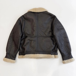 Custom <b>Men's</b> Genuine Sheepskin <b>Shearling</b> Winter Leather <b>Jacket</b> Sherpa Fur Lined Eco-Friendly Windproof Cozy Manufacturer - Product Image 6
