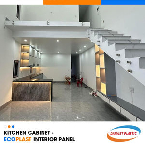 Gabinetes de cocina LED estilo minimalista Panel interior de PVC Fábrica de fabricación líder de Vietnam - Product Image 4