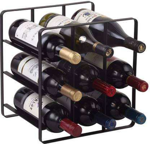 Accessoires de bar, porte-bouteilles en métal, décoration de la maison, porte-bouteilles de table, porte-bouteilles de comptoir, petit rangement pour bouteilles de vin, fait main - Product Image 5