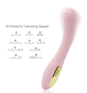 ไวเบรเตอร์แบบแท่งสองหัว มอเตอร์คู่ ปรับความเร็วได้ 10 ระดับ กันน้ำ IPX7 ชาร์จผ่าน USB สำหรับเลสเบี้ยน - Product Image 2