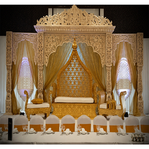 Conjunto de escenario de boda de bollwood Maharani, pilar de fibra, Jodha Akbar - Product Image 1