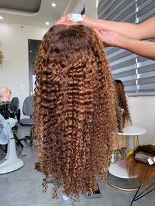 Extensiones de cabello Remy de Vietnam con textura rizada euroasiática, mechones de cabello humano crudo de trama, cierre de encaje, Remy Premium de alta calidad - Product Image 2