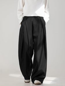 Pantalones Anchos Holgados para Hombre con Puños Ajustables, Pantalones de Pierna Ancha, Casuales, de Corte Holgado, Ligeros, Minimalistas, Estilo Jogger - Product Image 2