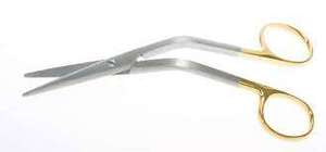 Tijeras de disección Mayo-Stille TC de 17.5 cm, curvadas, con mango dorado, de acero inoxidable, instrumentos quirúrgicos manuales, juego de instrumentos para - Product Image 4
