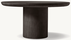Black Round Wood Dining <b>Table</b> Set 6 <b>Chairs</b> <b>Foldable</b> Industrial Design Hotel Use Modern Furniture VINTAGE Brand - Product Image 2