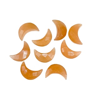 พลอยมูนสโตนทรงพระจันทร์เสี้ยวเจียระไน AAA Peach Moonstone สำหรับทำเครื่องประดับ พลอยมูนสโตนทรงหยดน้ำแกะสลักด้วยมือ ขนาด 12 มม. จำนวนมาก - Product Image 5