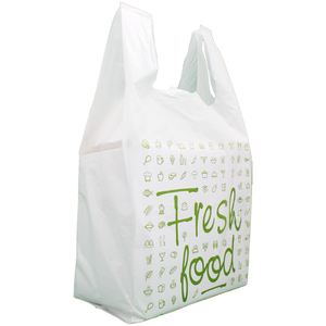 Bolsas de Compras de Plástico HDPE/LDPE Personalizadas de Alta Calidad y Durabilidad, Tipo Camiseta, para Lavandería, con Logotipo PET, Asa Larga para Transporte en el Reino Unido - Product Image 1