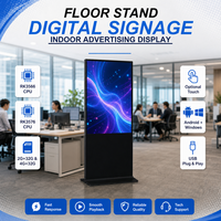 Layar Sentuh LCD Digital Signage Android 55 Inci, Kios Display Iklan untuk Toko Ritel