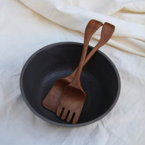 Natural wood <b>salad</b> server set spoon fork eco friendly wooden <b>salad</b> serving utensils kitchen <b>tool</b> - Product Image 1