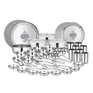 Ensemble de vaisselle en acier inoxydable de qualité supérieure 98 pièces pour ensemble de table de qualité supérieure 8 Glory - Product Image 1