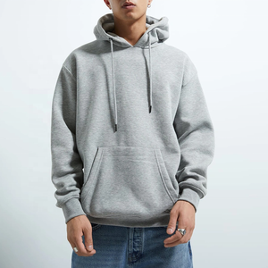 เสื้อฮู้ดทรงแบ็กกี้สำหรับผู้ชายผ้าฝ้าย100% โอเวอร์ไซส์เสื้อผ้าแนวสตรีทผ้าเฟรนช์เทอร์รี่ผ้าย้อมน้ำหนักมาก - Product Image 2