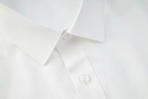 Camisa de vestir blanca premium para hombre, cuello clásico extendido, manga larga, formal de negocios, con botones, transpirable, OEM personalizado - Product Image 6