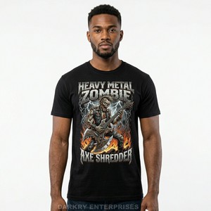 Camiseta Personalizada para Hombre, Diseño Retro Synthwave con Estampado Gráfico de Zombis Neón, Camiseta de Algodón Estilo Años 80, Ropa Urbana para Hombre de Fábrica - Product Image 2