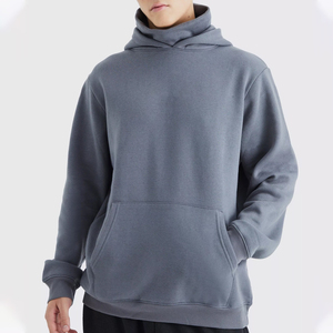 Sudadera con Capucha y Cierre para Hombre, Color Verde Oliva, Corte Regular, Diseño Casual de Color Sólido con Bolsillos de Felpa, para Otoño - Product Image 4