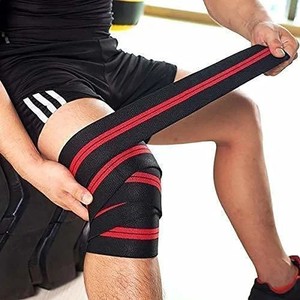 Meilleures bandes de genou en néoprène personnalisées pour la musculation - Respirantes, légères, réglables, protection professionnelle, unisexe, avec crochets pour l'entraînement - Product Image 1