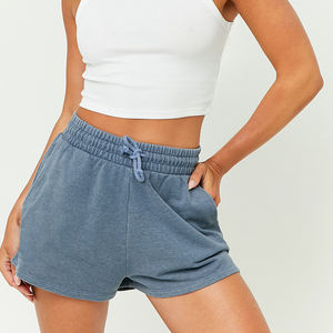 Services OEM, prix raisonnable, short délavé à l'acide pour femmes, dernier style, design personnalisé, streetwear, shorts pour femmes - Product Image 2