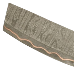 Couteaux de cuisine en acier Damas faits à la main avec manche en bois de qualité supérieure, lame large et tranchante pour la cuisson professionnelle des légumes et de la viande - Product Image 5