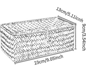 Handwoven Seagrass <b>Storage</b> <b>Basket</b> With Lid Handmade <b>Storage</b> <b>Basket</b> Wholesale eco-friendly Made in Vietnam - Product Image 2