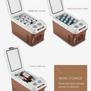 15L Portable Car <b>Refrigerator</b> 12V-24V-220V Dual Voltage Thermoelectric Cooler for Vehicle Outdoor Use - Product Image 5