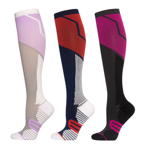 Outdoor Sports <b>Compression</b> <b>Socks</b> Long Tube Riding <b>Socks</b> Fitness Calf <b>Compression</b> <b>Socks</b> <b>Women's</b> Secondary Gradient Compres - Product Image 1