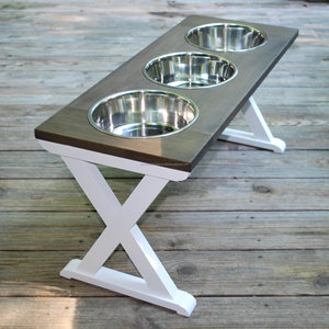 ชุดชามสเตนเลสสำหรับสัตว์เลี้ยงพร้อมขาตั้งไม้เหมาะสำหรับป้อนอาหารสุนัขและแมวอย่างมีสไตล์ - Product Image 4