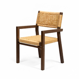 Asientos Cómodos de Primera Calidad, Madera de Teca Sólida, Estilo Tropical Moderno, Silla de Comedor Savara Weave de Teca, Muebles para el Hogar, Más Vendida - Product Image 2