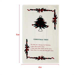 Toalla de Cocina con Diseño Navideño Atractivo, 100% Algodón, Súper Absorbente, de la India - Product Image 5