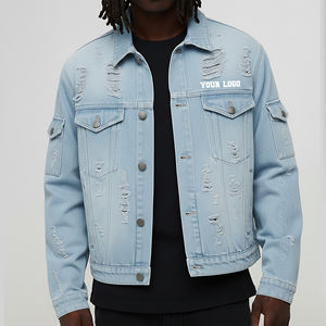 Chaqueta de Invierno para Hombre, Estilo Urbano, Lavado Ácido, Talla Grande, Bordada, con Botones, Forro de Lana Vintage, Fabricación Personalizada - Product Image 3