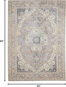 Alfombras Abstractas de Lujo 9x14, Alfombra Grande y Esponjosa Antideslizante, Colección Sky, Alfombra Moderna 5x7 para Sala de Estar - Product Image 6