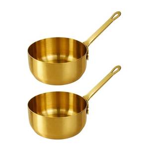 Stainless Steel <b>Sauce</b> Pan Round Minimalist Design Polished Finish No Cover Induction Compatible Hand Wash Only - Product Image 4