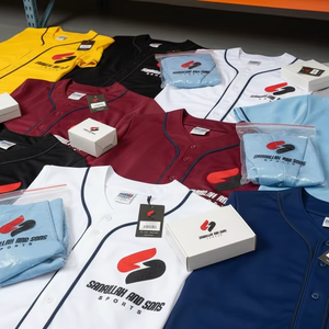 Camiseta Deportiva de Béisbol Personalizada Unisex, Uniforme Ligero, Transpirable y de Secado Rápido, Poliéster, Venta al Por Mayor, Calidad de Exportación - Product Image 2