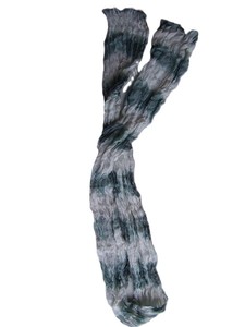 Long Tie-<b>Dye</b> Striped Silk Scarf Women's Fashion Accessory All Seasons Simple Style 100% Silk <b>Material</b> - Product Image 1