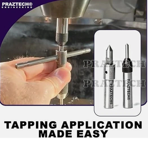 Juego de 2 guías de torneado de centro para torno y fresadora, para alineación precisa de machos de roscar - Product Image 5