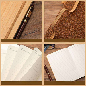Set de Regalo Empresarial de Bambú con Logotipo Personalizado, Cuaderno Ecológico Premium con Bolígrafo, Regalos Corporativos - Product Image 4