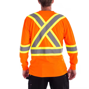 Camisetas de Trabajo Personalizadas al por Mayor para Hombre, Cuello Redondo, 100% Algodón, Corte Regular, Manga Larga, Secado Rápido, Transpirables, Anti-Pilling - Product Image 6
