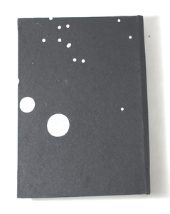 High Quality Handmade Recycled Cotton Paper <b>Notebook</b> Black Color Sheet With White Modern Dots Printed Hard Cover All Over Design - Product Image 4