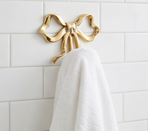 Fine Quality Gold Polished Bow Shape Wall <b>Hook</b> Metal Heavy-Duty Single <b>Hook</b> Luxurious Design For Clothing Storage - Product Image 5