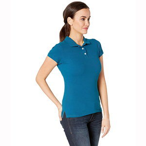 Hot Selling 220gsm Cotton <b>Women's</b> for <b>Polo</b> T-<b>Shirts</b> Customized New Design with Personalized LOGO Casual Solid Pattern - Product Image 3