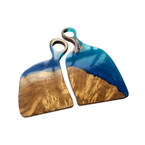 Handmade Wood Resin Cutting Board Rustic Design Irregular Shape Kitchen Decor Indoor Use Vietnam Made - Product Image 3