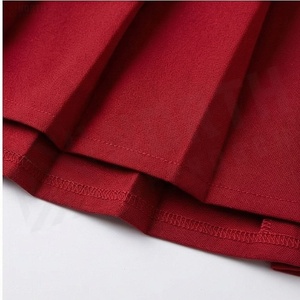 Women Pleated <b>Mini</b> Skirt Solid Color Regular Waistline 100% Polyester All Seasons Casual Style - Product Image 6