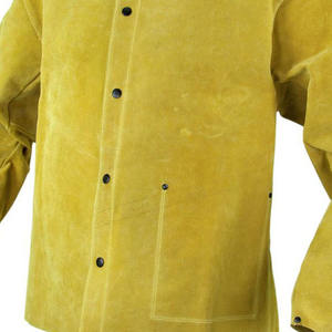 Veste de soudage en cuir de vachette résistante à la chaleur, vêtements de protection pour soudeurs, veste de soudage en cuir, vêtements de sécurité pour le travail de soudage - Product Image 6