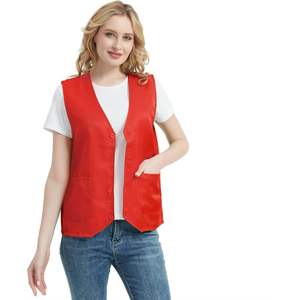 2025 Chaleco DE TRABAJO abotonado unisex Excelente para actividades voluntarias y uniformes de supermercado - Product Image 5