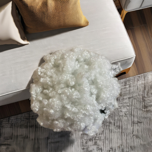 VIKOHASAN Staple 15D HCS White Grade Recyclable Hollow Conjugated Siliconized Filling Toy <b>Pillow</b> Quilt <b>Blanket</b> Sofa Furniture - Product Image 1