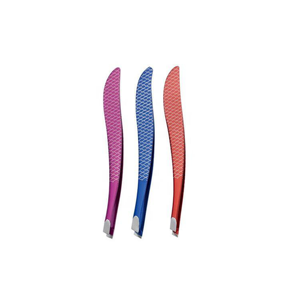 Ensemble de pinces à épiler professionnelles en acier inoxydable, impression personnalisée, pointe inclinée aiguisée, outils de beauté personnalisés, OEM - Product Image 1