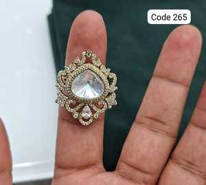 Luxury <b>Gold</b> Plated Cushion Cut CZ <b>Cocktail</b> <b>Ring</b> for Women Geometric Statement Engagement Party Fashion Jewelry - Product Image 1