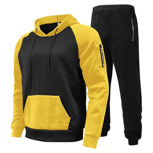Conjuntos Deportivos de Dos Piezas para Hombre y Mujer, Sudadera con Capucha de Manga Larga, Talla Grande, Estilo Casual, Color Sólido, Corte Regular, para Gimnasio y Entrenamiento, DDP - Product Image 3